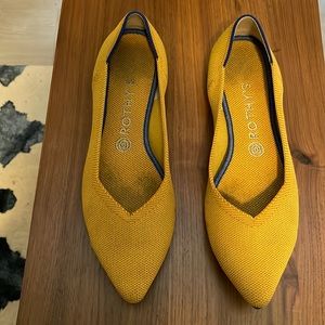 Mustard/Yellow Gold Rothy’s Point Flat